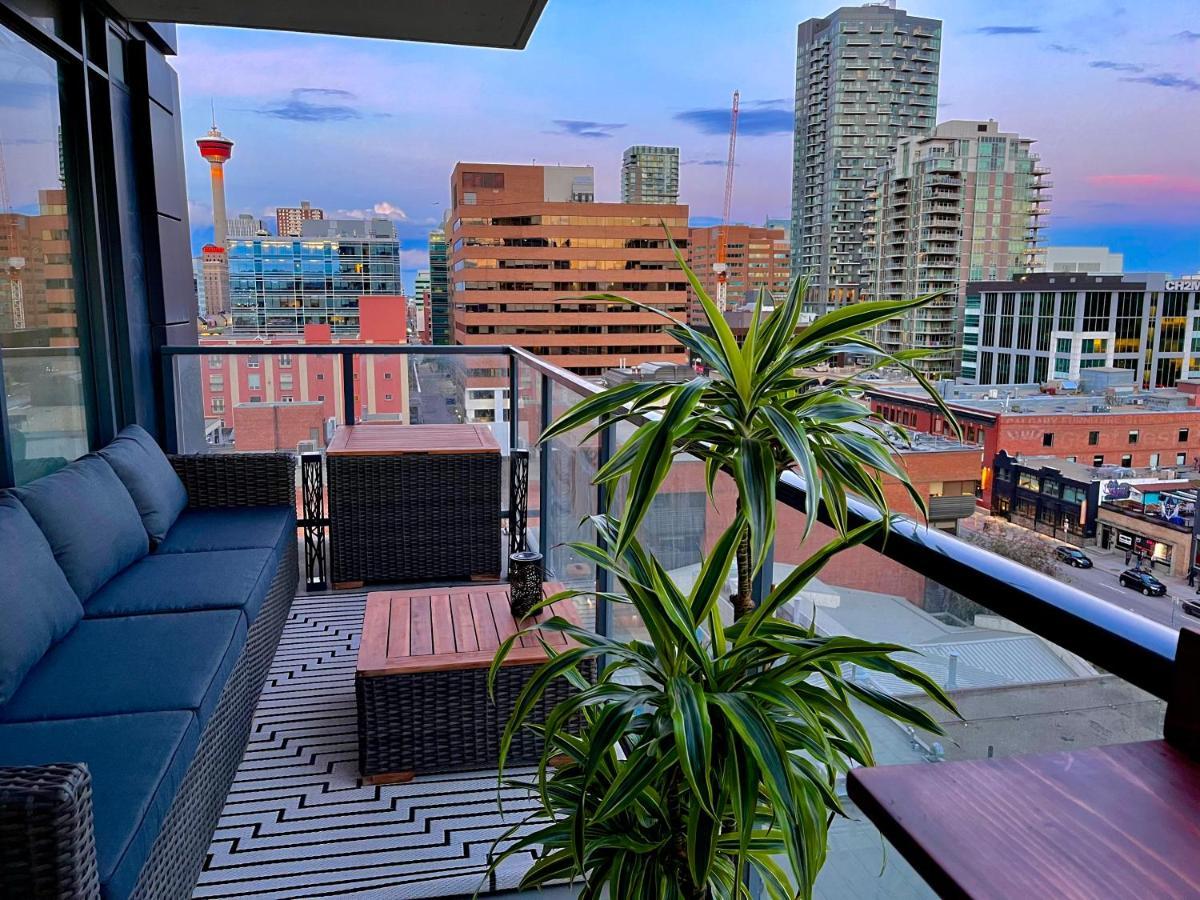 Luxury Dt, 2 Bedroom Deal, Private Balcony, Full Kitchen, Gym - Free Parking YYC Buitenkant foto